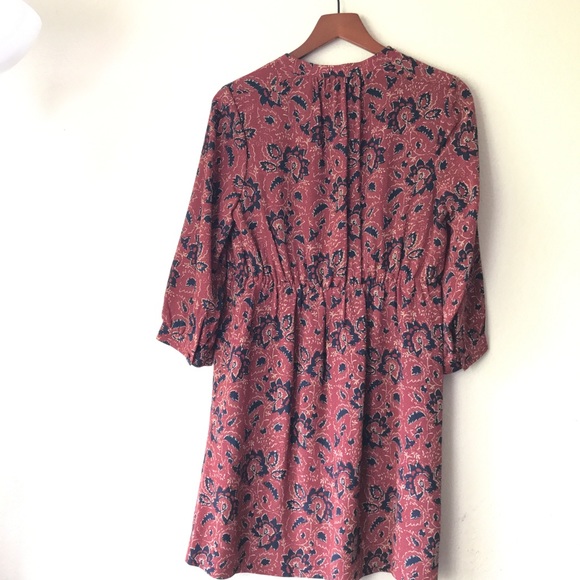 Madewell Laceup Assam Floral Dress - S - Picture 3 of 8